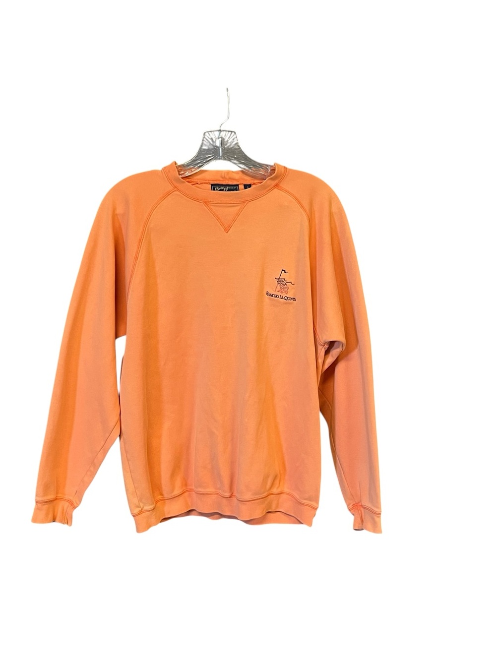 Bobby Jones Players Rancho La Quinta Peru Pima Cotton Sweatshirt S Peach Golf